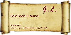 Gerlach Laura névjegykártya